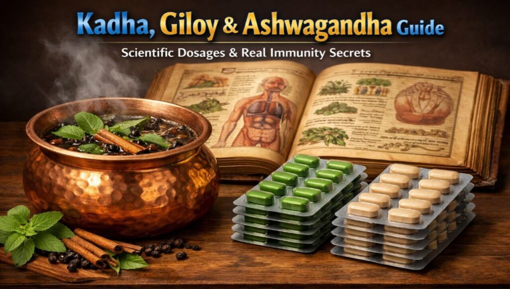 Scientific way to use Ayurvedic herbs Giloy and Ashwagandha for boosting immunity.